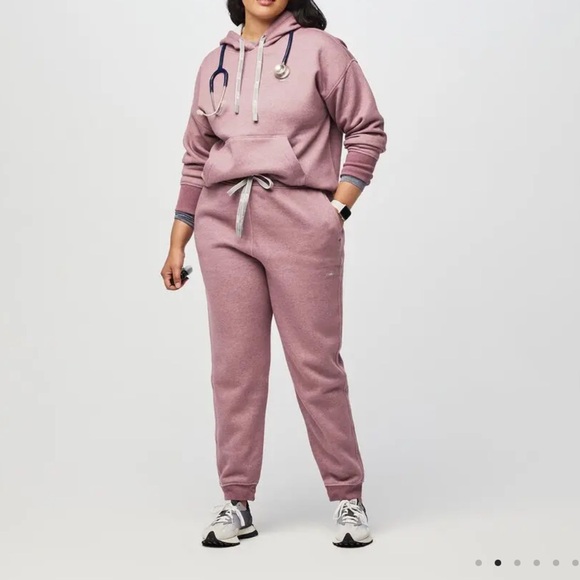Brand New Figs Mauve Sweatshirt (M) and sweatpants (S) Set - Picture 6 of 9